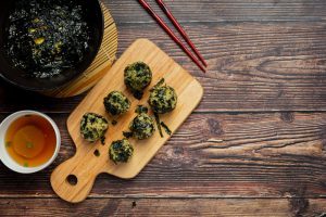 Korean rice balls with seaweed
