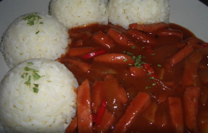 Devil’s sauce with rice